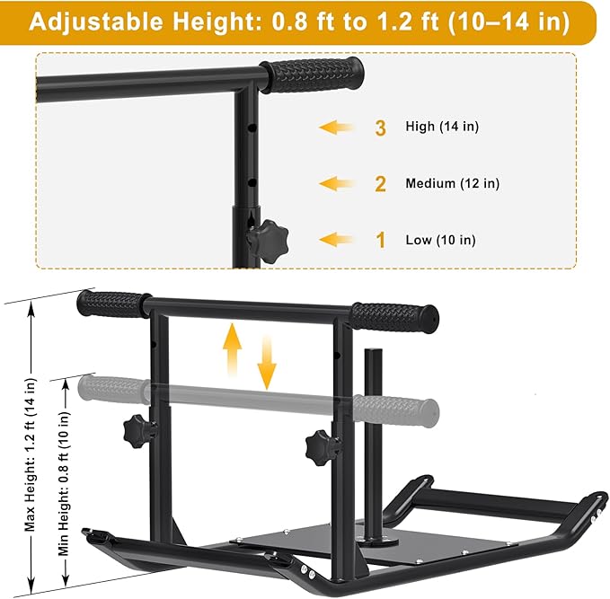 Kipika Weight Sled, Workout Sled, Fitness Strength Training Sled, Speed Training Sled for Athletic Exercise, Speed Improvement, Easily Through Obstacles, Suitable for 1" & 2" Weight Plate