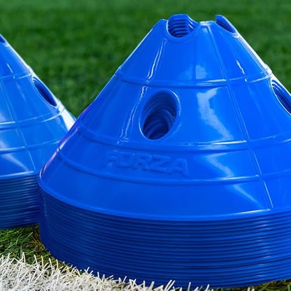 FORZA Soccer SuperCone Training Marker Domes [20 Pack] | Jumbo 5.5in Cones for Speed & Agility Training | Heavy-Duty Weatherproof PVC Options