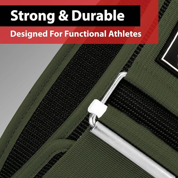 IBRO Quick Locking Premium Weight Lifting Belt - Back Support for Powerlifting, Cross Training & Gym Bodybuilding - 4 Inch Nylon Men and Women with Metal Buckle for Core Stability
