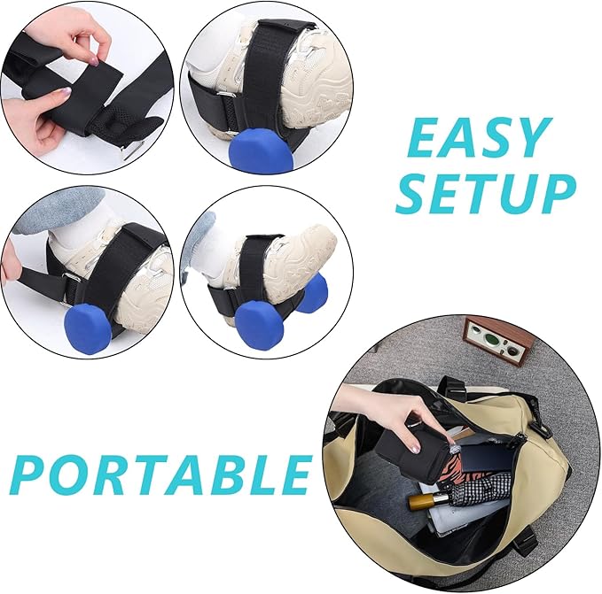 Dumbbell Foot Attachment Tibialis Trainer Ankle Straps Dumbbell Attachment Straps Adjustable Ankle Weight Lifting Strap for Women Men Fitness Training Home Gym Equipment Leg Extension Hamstring Curls