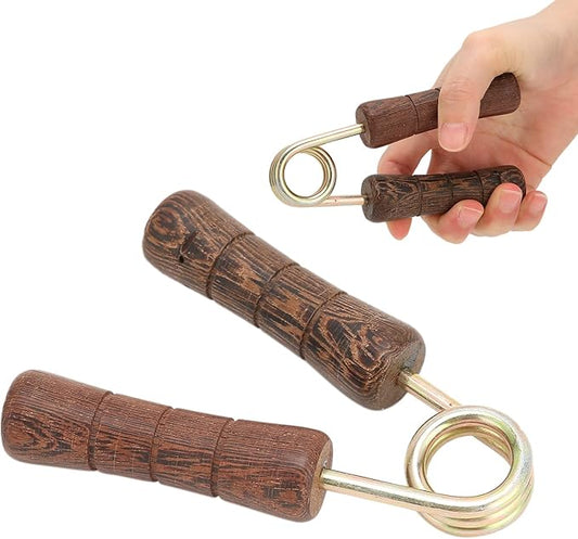 Hand Grip Strengthener, Wood Grip Strength Trainer Wrist Forearm Hand Exerciser Home Gym for Quickly Increasing Wrist Forearm and Finger Strength