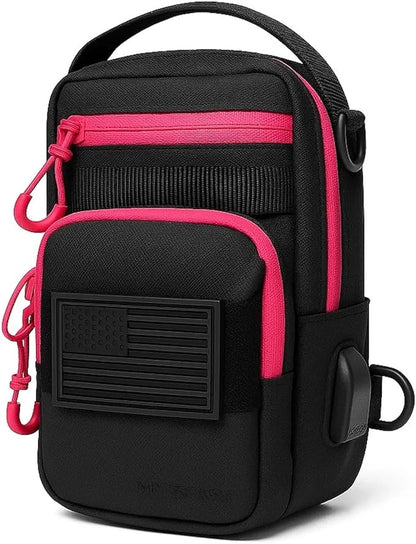 LEPHYON Magnetic Gym Bag Women, Small Gym Bag for women, Crossbody Mini Bags with Strong Magnets, USB Charging Port, Multi-Carry Design, Perfect for Workout, Best Gift for Fitness Lover