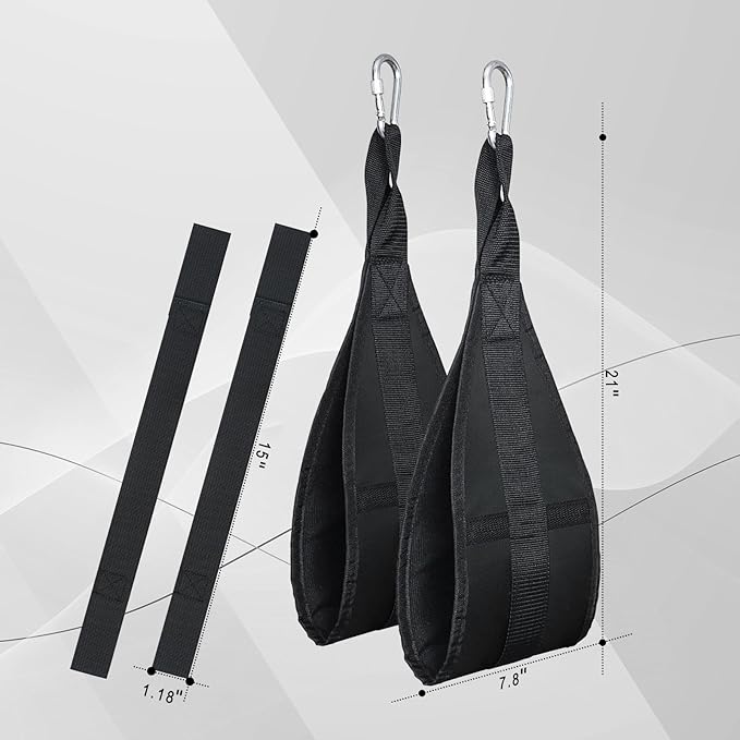 Hanging Ab Straps for Pull Up Bar: Gym Ab Sling Straps for Arm Pull up Workout Support for Training Knee and Leg Raises
