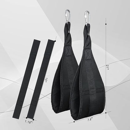 Hanging Ab Straps for Pull Up Bar: Gym Ab Sling Straps for Arm Pull up Workout Support for Training Knee and Leg Raises