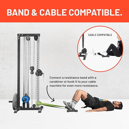 Glute Ham Glider [Bells of Steel] Home Gym Multi-Function Ab Glute Machine, Heavy Duty Ab Glider Machine for Hamstring Curl, Abdominal and Leg Workouts