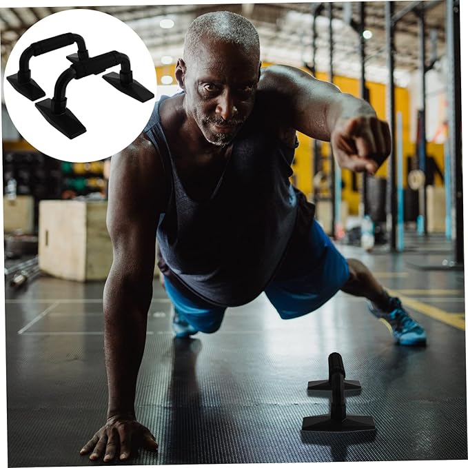BESPORTBLE 2pcs Portable Gym Push-up Bar Home Exercise Accessories Fitness Supplies Reasonable Design