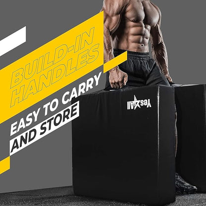 Yes4All Silencer Drop Pads/Weightlifting Drop Pads with PVC Cover & Easy Carry Handles – Sold in PairsVariation Theme