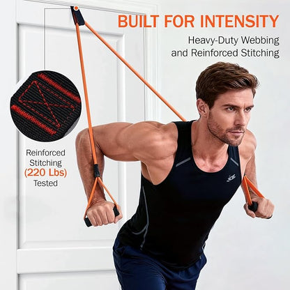 Slim Panda Door Anchor for Resistance Bands,Heavy Duty Resistance Band Door Anchor For Home Workout,Physical Therapy & Fitness, Large Door Anchor Attachment