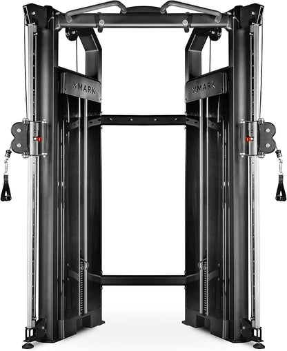 XMARK Functional Trainer Cable Machine, Dual Weight Stack Cable Pulley Machine for Strength Training, Commercial and Home Gyms, and Rehab Facilities