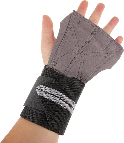 SUPVOX Weight Lifting Gloves for Men and Women Fingerless Gym Workout Gloves with Anti-Slip Grip with Wrist Support for Fitness Training