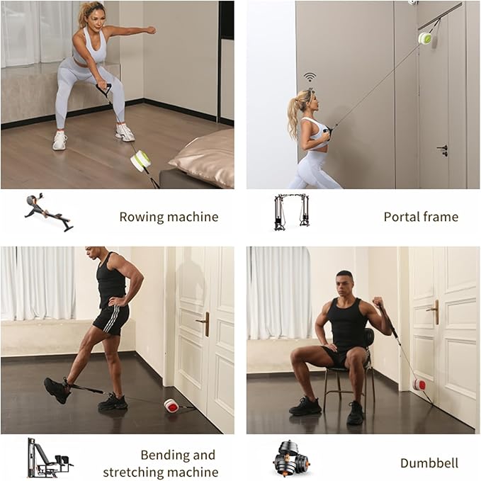 Multi Functional Fitness Equipment for Travel for Office and Business Trips Adjustable Resistance Fitness Pump 3 Speed, Home Comprehensive Training Equipment