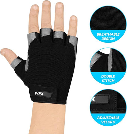 Gym Gloves Training Weight Lifting Gloves for Men Women Wrist Support Padded Extra Grip Palm Protection Fitness Workout Gloves Cycling,Hanging,Pull ups,Breathable