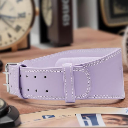 Women's Weight Lifting Belt 4 Inch Wide, Gym Powerlifting Belt for Women with Padded Lumbar Support, Adjustable Fitness Belt for Deadlift, Squats, Cross Training & Workout