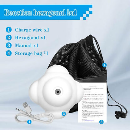 Smart Agile Reaction Training Ball Light Set, 6 Colors Online/Offline Mode Speed Agile Reaction Ball Equipment Quick Response Training Ball Reflex Ball Tools for Enhancing Speed and Agility (1)