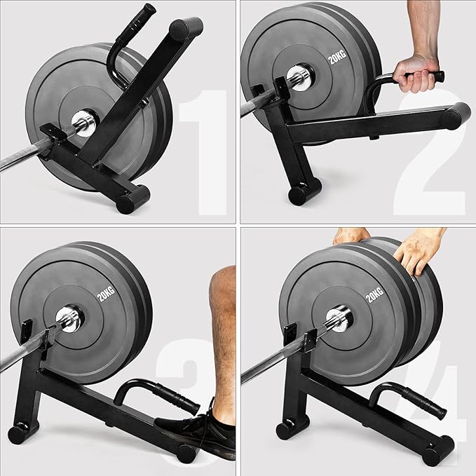 Yes4All Deadlift Jack/Barbell Stand – Holds 600lb Barbell Plates for Deadlift Exercise, Squat Wedge for Squat/Weight Training