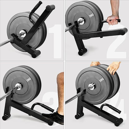 Yes4All Deadlift Jack/Barbell Stand – Holds 600lb Barbell Plates for Deadlift Exercise, Squat Wedge for Squat/Weight Training