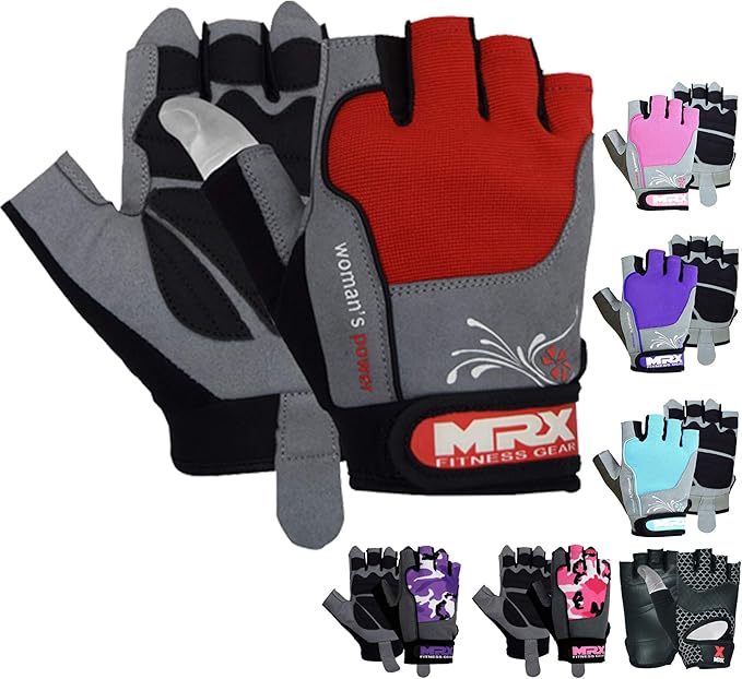 MRX BOXING & FITNESS Weight Lifting/Exercise Grip Gloves for Women, Great for Workouts, Weight Training and More, Pro Series