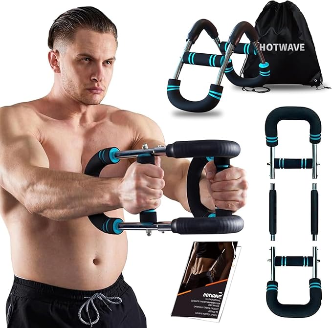 HOTWAVE Twister Arm Trainer, Chest Workout Equipment Exerciser for Men, Adjustable Arm and Chest Twister Trainer for Women - Portable Home Strength Training Fitness Equipment for Upper Body Muscle