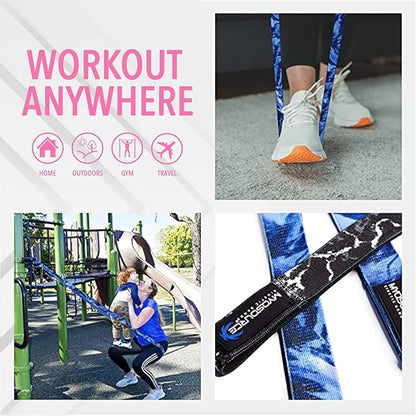 Vitality Flex Long Skinny Resistance Band Women’s Fitness – Non-Slip Fabric Full Body Exercise Band – Home Gym Fitness Strength Training Legs and Butt Workout
