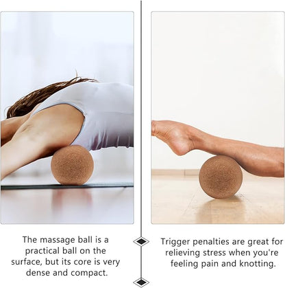 Peanut Shape Deep Tissue Massage Ball Eco-Friendly Wood Double Massage Roller for Muscle Relief and Fitness Exercise Therapy