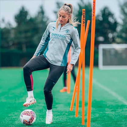 FORZA Slalom Agility Poles | Improve Endurance, Speed & Footwork | Color, Size & Rubber Base Options Available [8 Pack]