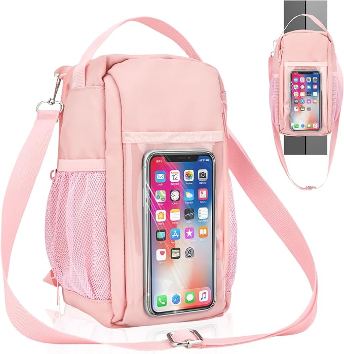 Magnetic Gym Water Bottle Bag with Strong Magnet Holder for Men and Women, Small Carrying Pouch for Phone Keys and Earbuds, Secure Metal Attachment for Gym and Sports Use