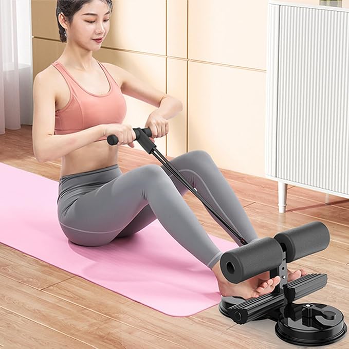 Sit Up Bar, Abs Master Assistant Device, for Home Fitness Equipment, Portable Adjustable Sit Up Floor Holder, for Ab Workouts,Sit-Ups & Core Exercises,Home Office Gym.