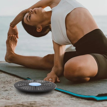 VALICLUD Balance Board Wobble Board Step with Maze Design Blue for Home Workouts Core Strength Training Pilates Yoga Balance Exercise