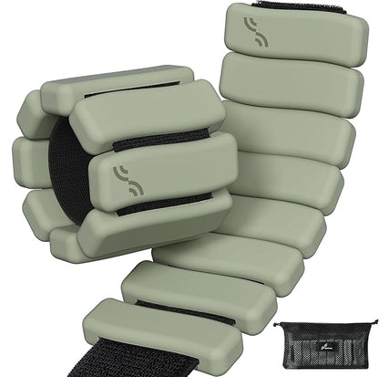 Sportneer Ankle & Wrist Weights Set of 2 (1LB/2LB Each) for Women Men Comfortable Arm Leg Weight for Pilates, Running, Walking, Workout, Yoga, Water Aerobics, Pool Exercises