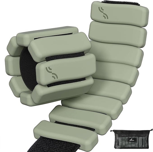 Sportneer Ankle & Wrist Weights Set of 2 (1LB/2LB Each) for Women Men Comfortable Arm Leg Weight for Pilates, Running, Walking, Workout, Yoga, Water Aerobics, Pool Exercises