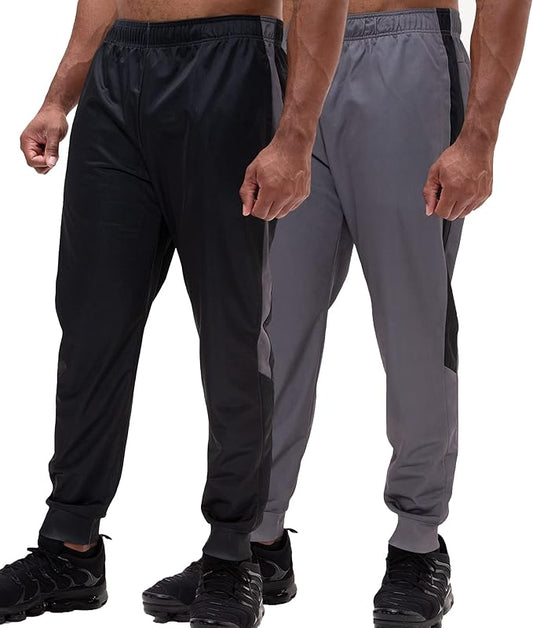 DEVOPS 1 or 2 Pack Men's Active Performance Workout Athletic Training Sweatpants Gymwear