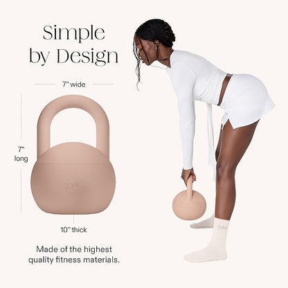 Bala Kettleball, Soft Kettlebell for Women - Kettlebells Strength & Core Training Equipment for Home Gym Workouts - Anti-Slip Grip Exercise Weights with Cushioned Impact-Resistant Base