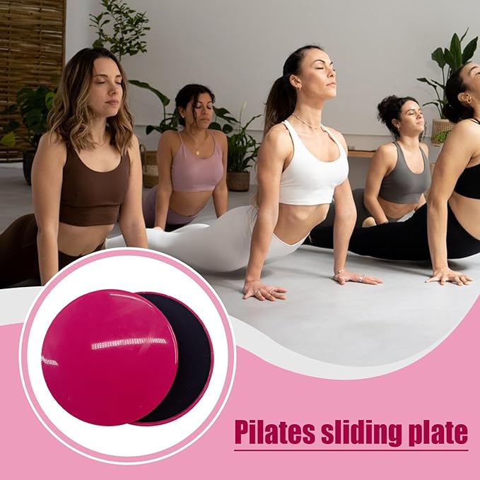 Gliding Discs For Abdominal Exercises - Core Sliders | Fitness Gliding Discs | Exercise Discs | Core Trainer | 2x Two-Sided Gym Sliding Plate Pads | Yoga Cushion For Carpet Or Hardwood Floors