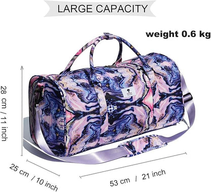 Original Floral Water Resistant Duffel Bag Gym bag Weekender Travel Bag for Gym Beach Travel Daily Bags