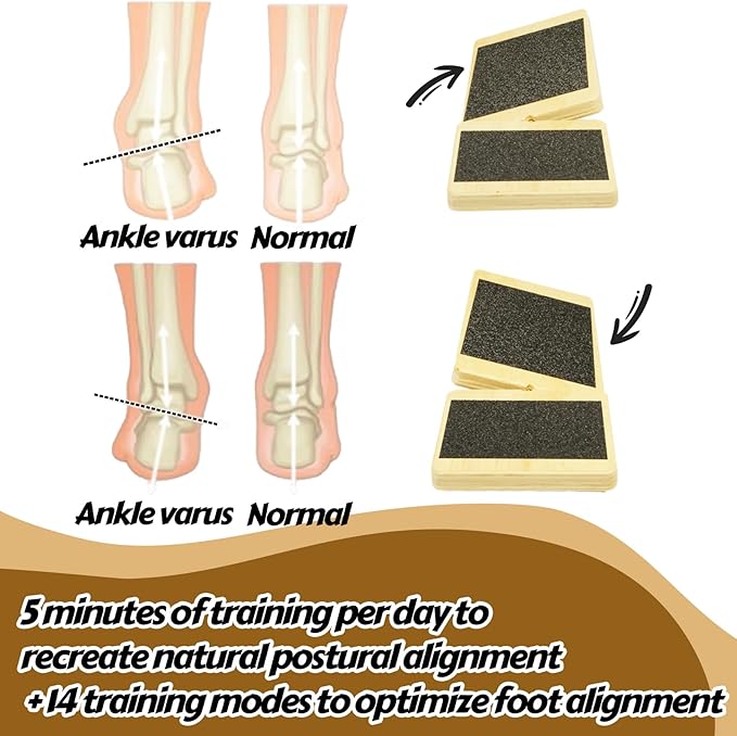 Ankle Foot Balance Board Trainer - Enhancer for Ankle Sprain Recovery Training, Balance and Stability Trainer for Daily Exercise, Wobble Board for Physical Therapy, Balance Training with Storage Bag