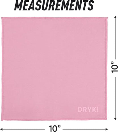 Sweat Absorbing Handkerchiefs - The Original Pocket-Sized Sweat Towels - Quick-Dry Microfiber Sweat Rags for Face, Hands, & Body - Men & Women - Gym, Sports, and Work (Pink: 5 Pack)