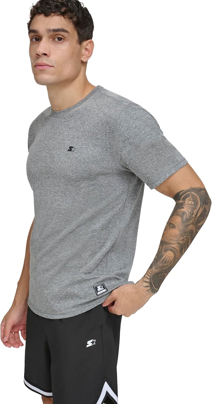 Starter Men's Quick Dry Short Sleeve Lightweight UPF Active Top