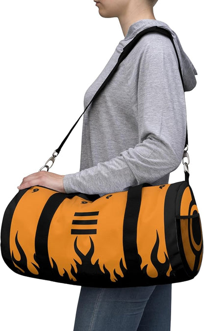 Anime Gym Bag for Women Men - Large Capacity Waterproof Workout Fitness Travel Sports Bags Fashion Street Camping ExpandaCLe Carry On Duffle Bag For Couple (Yellow Nne Tails) PTY