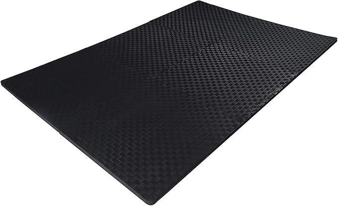 BalanceFrom Puzzle Exercise Mat 1/2" Thick, EVA Interlocking Foam Floor Tiles for Home Gym, Mat for Home Workout Equipment, Floor Padding for Kids, Multiple Sizes and Colors