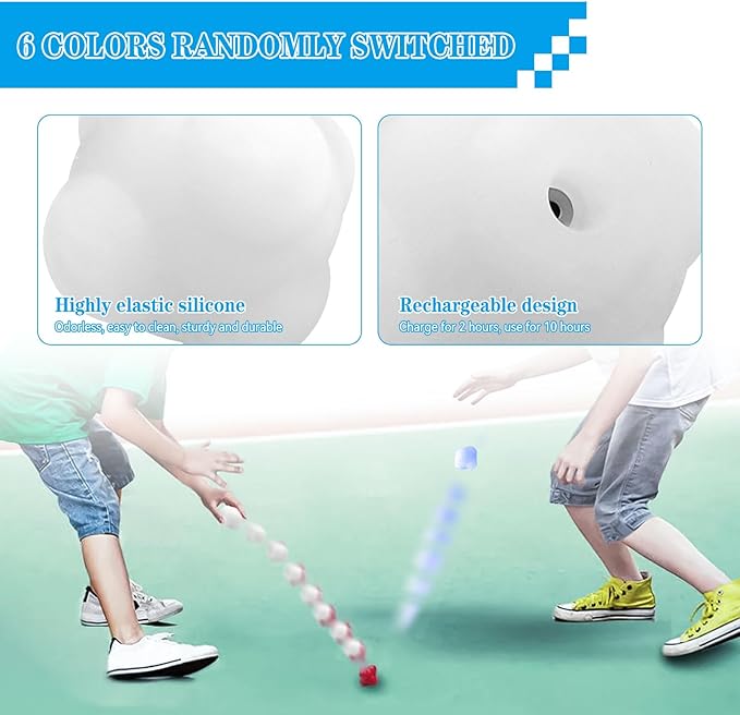 Smart Agile Reaction Training Ball Light Set, 6 Colors Online/Offline Mode Speed Agile Reaction Ball Equipment Quick Response Training Ball Reflex Ball Tools for Enhancing Speed and Agility (1)