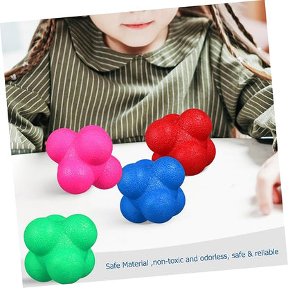 Totority 6pcs Hexagonal Reaction Balls Fitness Reaction Balls for Sports Training