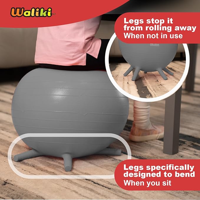 WALIKI Classroom Chair Ball with Feet for Kids