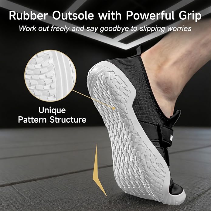 MANUEKLEAR Deadlift Shoes - Weight Lifting Shoes for Men Women - Weightlifting Squat Shoes Fitness Cross-Trainer Barefoot Gym Training Sneakers