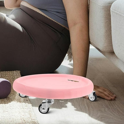Abdominal Wheel Board and Fitness Slider Disc with Knee Pad, Core Exercise Equipment for Home Workout, Quiet Rolling Abdominal Exercise Machine for Strength Training