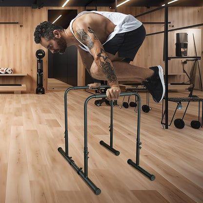 Adjustable Power Tower Dip Station Pull Up Bar Stand – Heavy Duty Multi-Function Home Gym Equipment for Pull-Ups, Dips, Push-Ups & Leg Raises