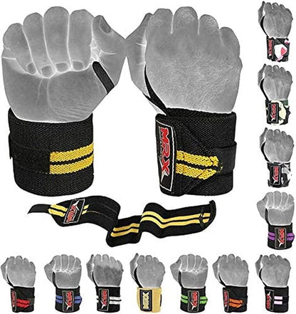 MRX Weight Lifting Gym Training Wrist Wraps for Wrist Support Bodybuilding Workout Wrap Men/Women