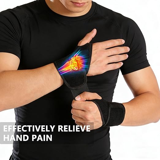 Wrist Support Brace Sports Exercise Training Hand Protector Neoprene Wrist Wraps with Thumb Loops -Suitable for Both Right and Left Hands