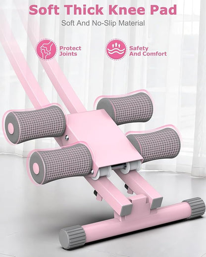 GIKPAL Ab Machine, Adjustable Trainer for Home Gym, Ab Crunch Exercise Equipment for Beginner