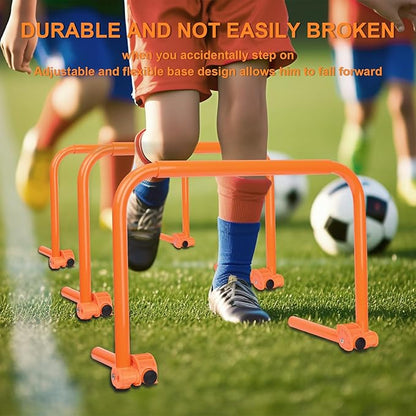Hikeen Agility Speed Training Hurdles, Adjustable Agility Training Hurdles for Football, Basketball, Soccer Hurdles Training Equipment Set