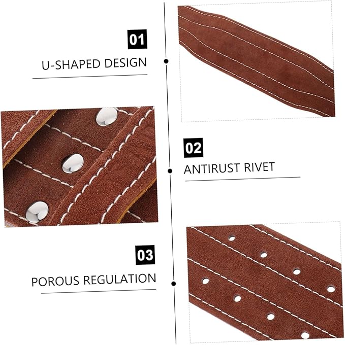 Fitness Waist Belt for Weightlifting Protective Sports Strap for Heavy Training Lumbar Support for Men and Women Brown Xl Waist